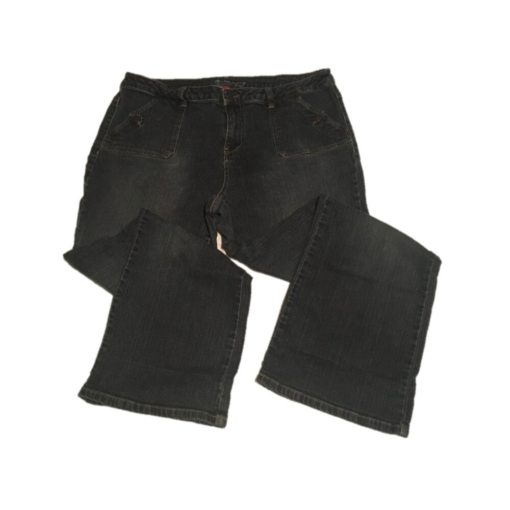 🎯3 for $30🎯VTG Gitano jeans 18W blue dark wash button pocket Unique Cute Retro